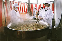 大好評、鯨の雑煮